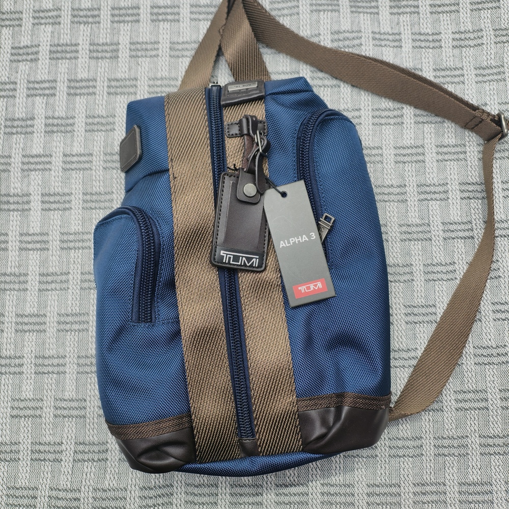 Tumi Alpha Bravo Monterey Blue Anti-Theft Sling | Tactical Crossbody Bag